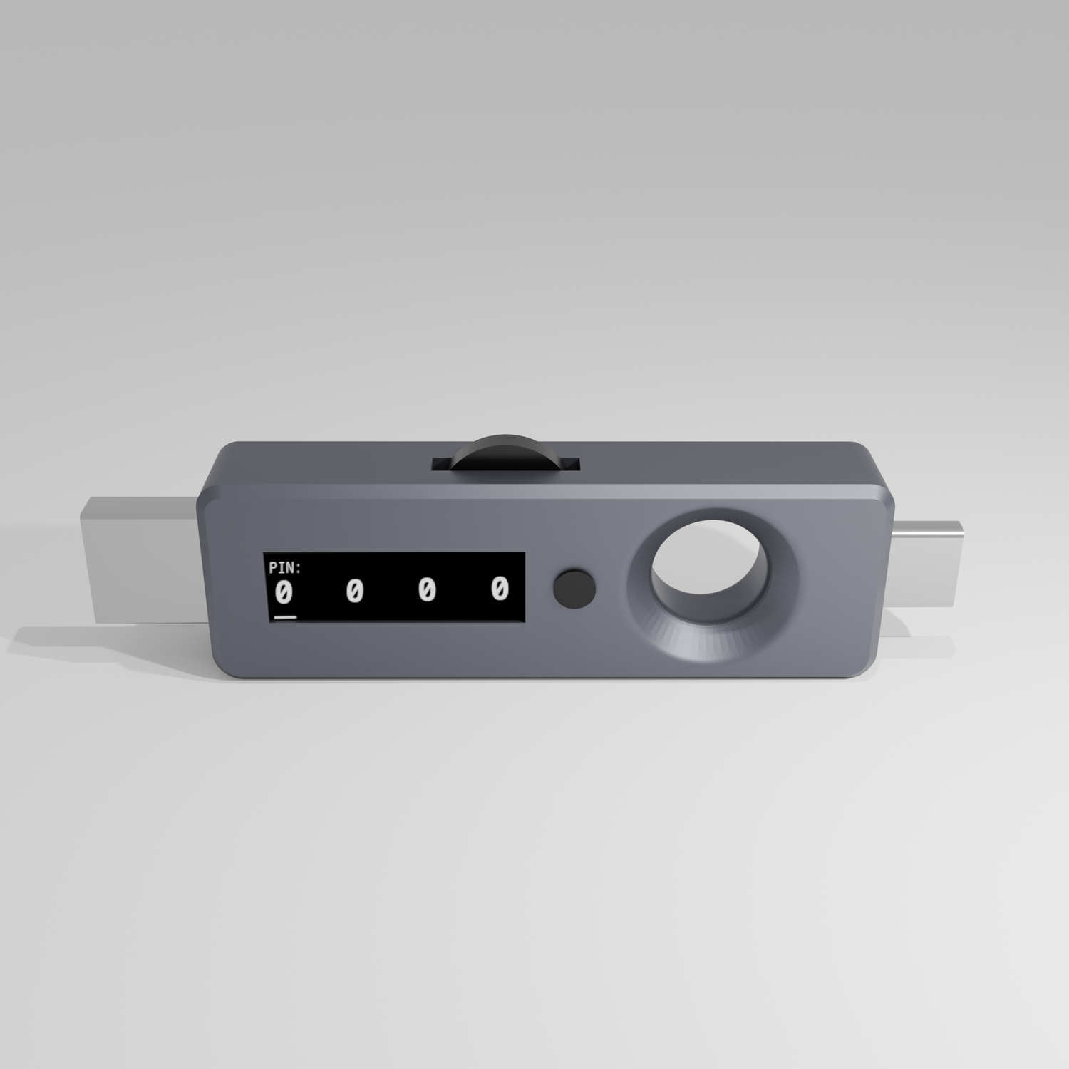 Thumblock hardware password manager device